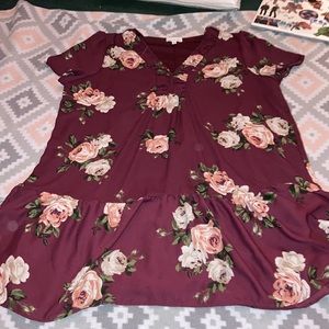 Never worn but no tags. Dark purple dress.